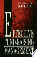 Effective Fund raising Management Book