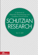 Schutzian Research vol. 3 / 2011