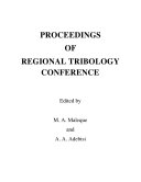 Proceedings of Regional Tribology Conference 2011