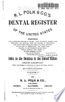 R L  Polk   Co  s Dental Register of the United States