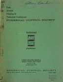 Proceedings of the Annual Meeting and Technical Conference   Numerical Control Society Book