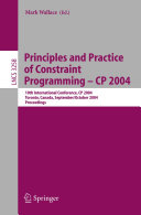 Principles and Practice of Constraint Programming - CP 2004 Pdf/ePub eBook