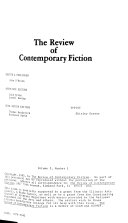 Review Of Contemporary Fiction