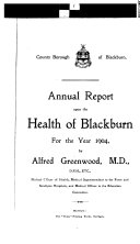Annual Report Upon the Health of Blackburn