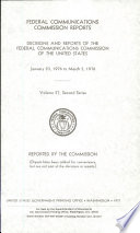 Federal Communications Commission Reports