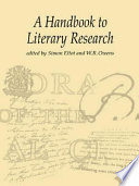 A Handbook To Literary Research