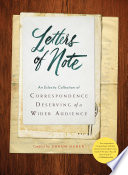 Letters of Note  Volume 1