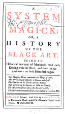 A System of Magick, etc. [By D. Defoe.]