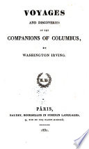 Voyages and Discoveries of the Companions of Columbus PDF Book By Washington Irving
