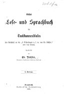 Erstes Lese  und Sprachbuch f  r Taubstummenschulen     2  Auflage [Pdf/ePub] eBook