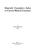 Quarterly Cumulative Index to Current Medical Literature