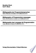 Bibliographie Der Programmiersprachen: Bücher, Manuals U. Aufsätze Vom Plankalkül Bis PL/I.