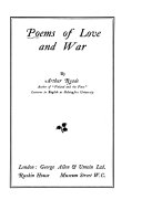 Poems of Love and War Book