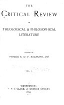 The Critical Review of Theological & Philosophical Literature