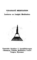 Vipassan   Meditation Book