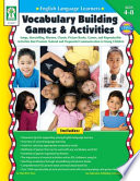 English Language Learners  Vocabulary Building Games   Activities  Ages 4   8