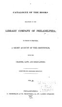 A Catalogue of the Books Belonging to the Library Company of Philadelphia: Jurisprudence