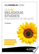 My Revision Notes  OCR A2 Religious Studies  Philosophy of Religion