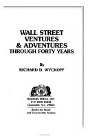 Wall Street Ventures   Adventures Through Forty Years