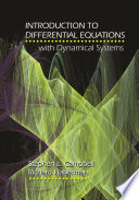 Introduction to Differential Equations with Dynamical Systems Book