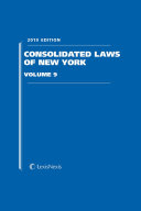 Consolidated Laws of New York, Volume 9