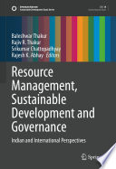 Resource Management  Sustainable Development and Governance Book