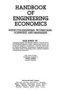 Handbook of Engineering Economics