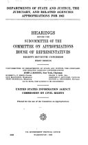 Departments of State and Justice, the Judiciary, and Related Agencies Appropriations: United States Information Agency