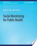 Book Social Monitoring for Public Health Cover