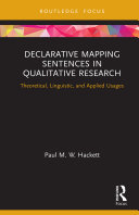 Declarative Mapping Sentences in Qualitative Research