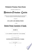 Holstein-Friesian Herd Book PDF Book By Holstein-Friesian Association of Canada