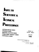 Index to Scientific   Technical Proceedings