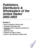 Publishers, Distributors, & Wholesalers of the United States