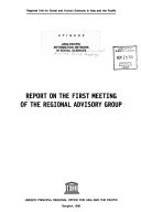 Report on the First Meeting of the Regional Advisory Group