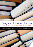 Doing Your Literature Review Book