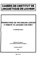 Perspectives on the English Lexicon