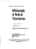 Bibliography of Medical Translations