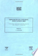 Advances in Control Education 2003  ACE 2003 