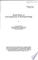 Health Effects of Land Application of Municipal Sludge