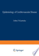 Epidemiology of Cerebrovascular Disease