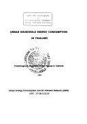 Urban Household Energy Consumption in Thailand