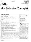 The Behavior Therapist