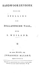 Handwoordenboek voor de Spelling der Hollandsche Taal