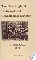 The New England Historical and Genealogical Register  Book