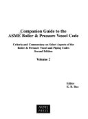 Companion Guide to the ASME Boiler   Pressure Vessel Code Book