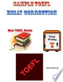 Sample Toefl Essay Correction Book PDF