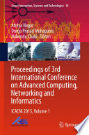Proceedings of 3rd International Conference on Advanced Computing  Networking and Informatics