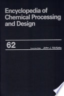 Encyclopedia of Chemical Processing and Design Book