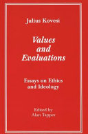 Values and Evaluations Book
