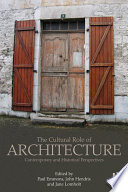 The Cultural Role of Architecture Book PDF